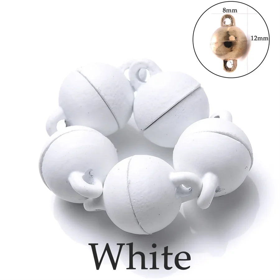 Heart Round Magnetic Clasps Set | DIY Jewelry Connector Charms