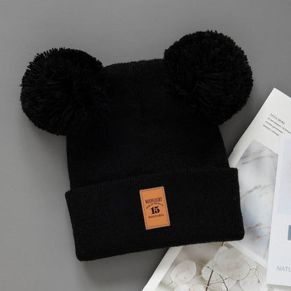 Baby Knit Pom Pom Hat | Warm Winter Cap for Toddlers