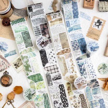 Poem of Plants Landscaping Collage Sticker Tape | 5x200cm Creative DIY Journal Decor