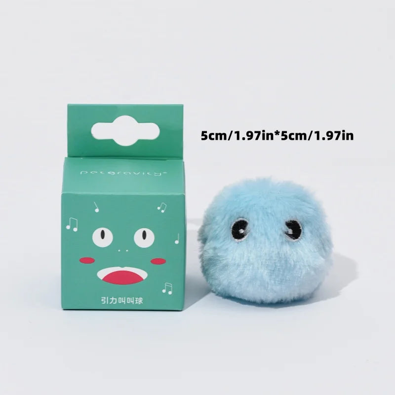 Interactive Ball Smart Cat Toys Plush Electric Catnip Training Toy Kitten Touch Sounding Pet Product Squeak Toy Ball