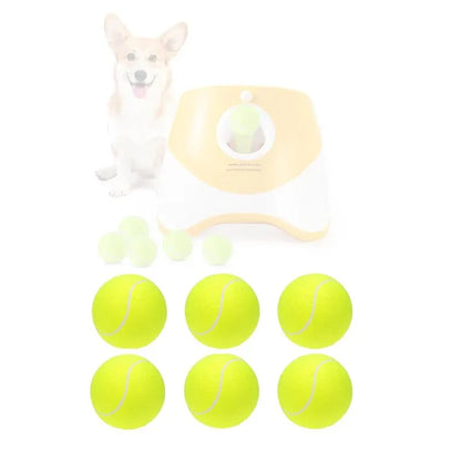 Tennis Balls for Dogs – 2-Inch Small Dog Balls Compatible with Automatic Ball Launchers (12 Pack)