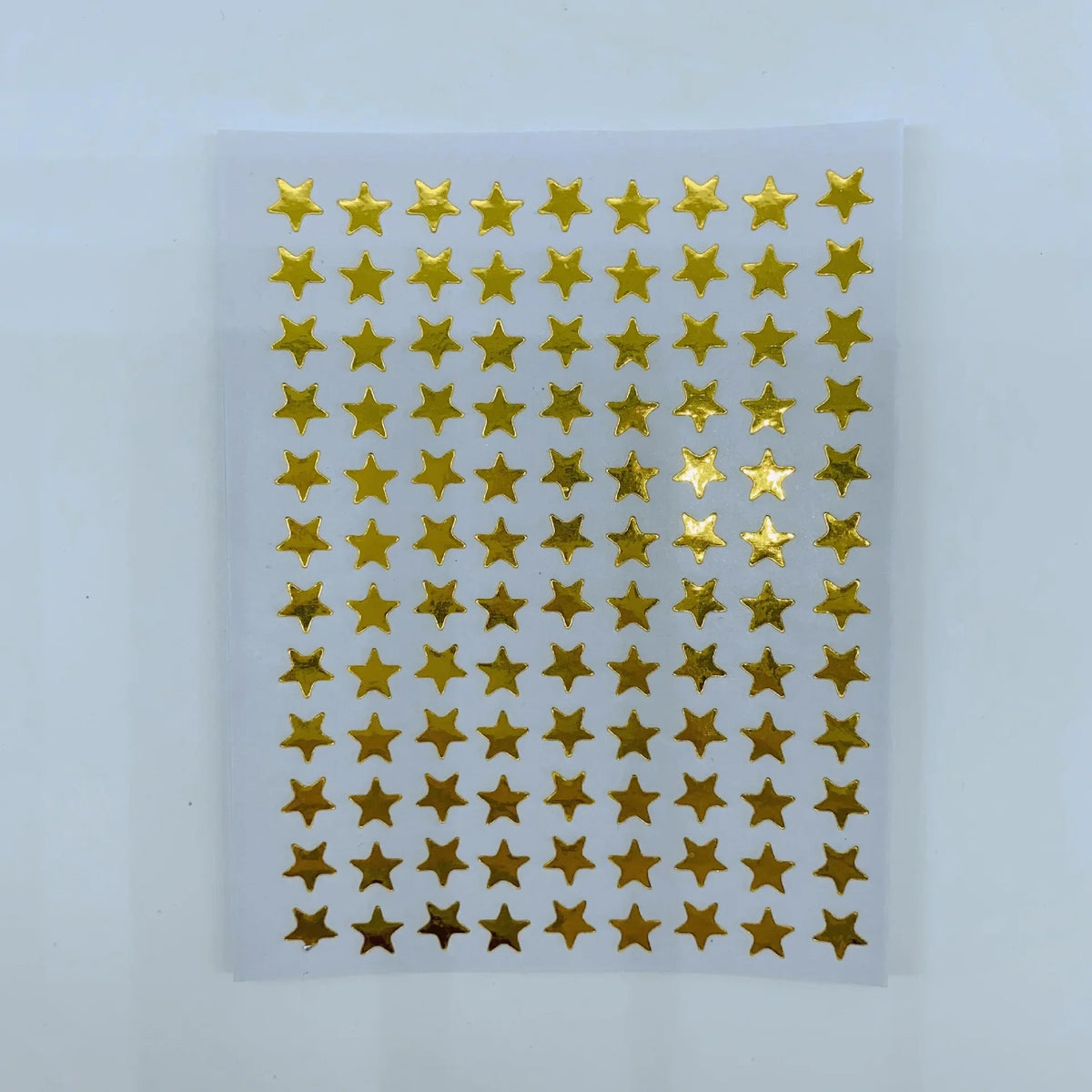 Gold Star Sticker Set for Teachers and Class Rewards | 10 Sheets of Five Pointed Star Stickers