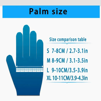 10-100PCS White Nitrile Disposable Gloves – Latex & Powder-Free Household, Cooking, Food-Safe, and Cleaning Work Gloves