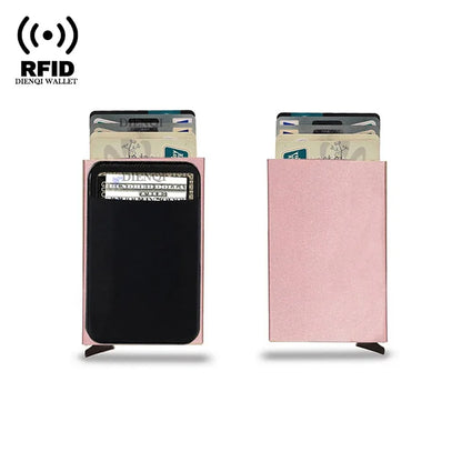 DIENQI Rfid Credit Card Holder | Smart Minimalist Aluminium Wallet