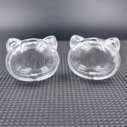 Pet Hair Keepsake Box | 2-Pack Transparent Dog Cat Fur Storage Container for DIY Memorial Decoration
