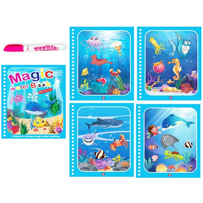 Water Drawing Book for Toddlers | Reusable Montessori Coloring Toy