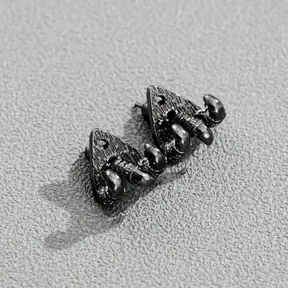 Gothic Black Claw Stud Earrings | Geometric Punk Jewelry for Women