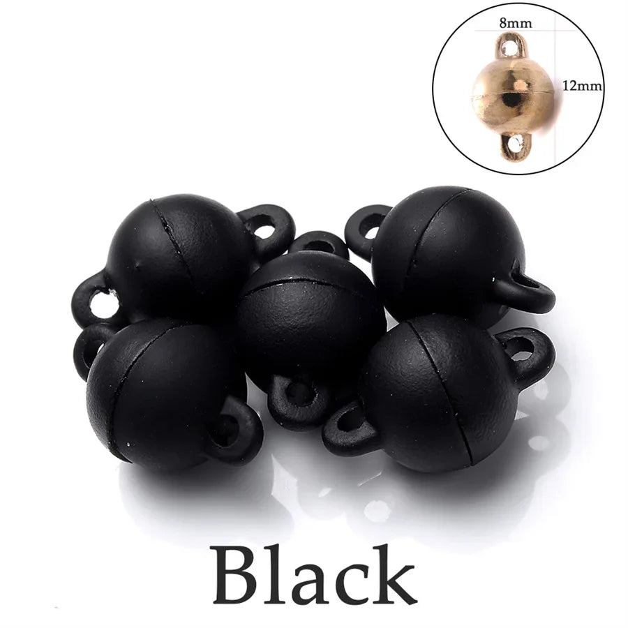 Heart Round Magnetic Clasps Set | DIY Jewelry Connector Charms