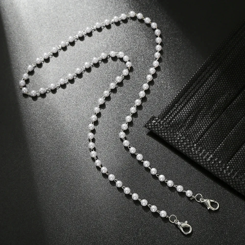 Imitation Pearl Beaded Glasses Chain | Fashion Eyeglasses Accessory for Women