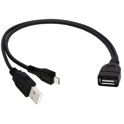 2-in-1 Micro USB to USB OTG Adapter with Power Cable | For Fire Stick, PlayStation Classic & More