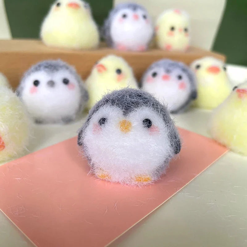 Cute Animal Squeeze Toy Stress Relief Keychain | Kawaii Silicone Pinch Toy
