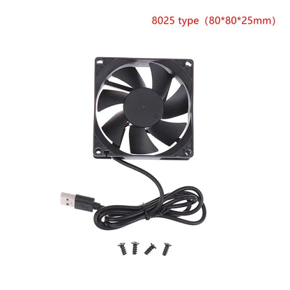 USB Router Fan Cooling 50mm 80mm 90mm 120mm | 5V Brushless PC Cooler