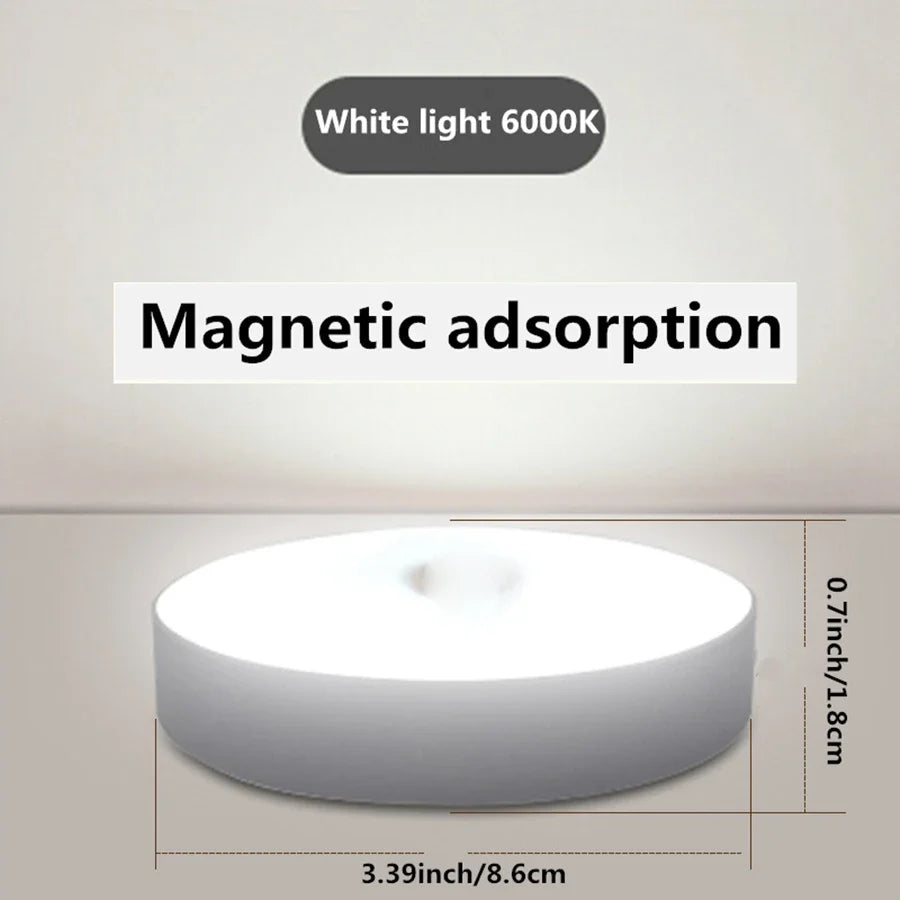Magnetic Night Light with Motion Sensor | Rechargeable LED Lamp for Closet