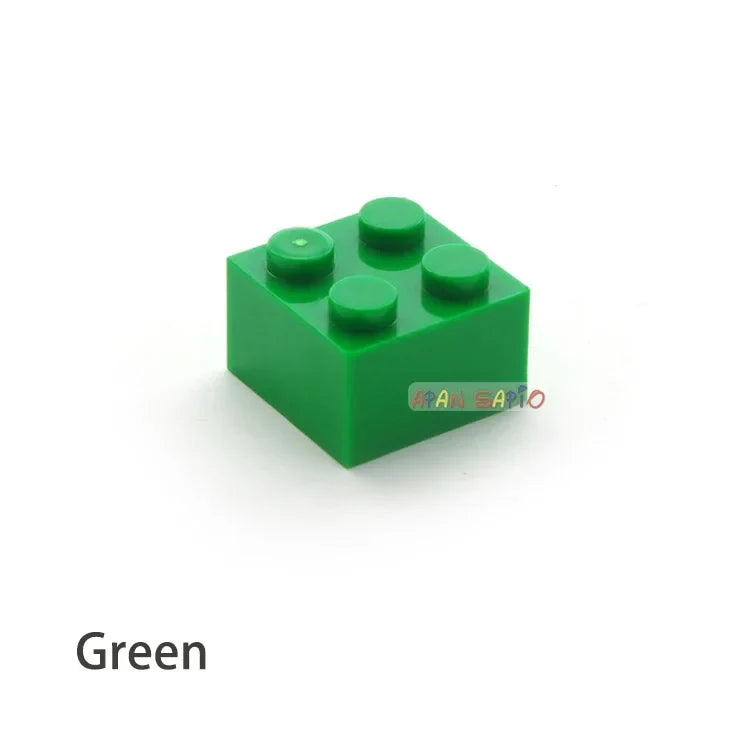 60pcs DIY Building Blocks Thick Figures Bricks 2x2 Dots | Educational Creative Toy for Children