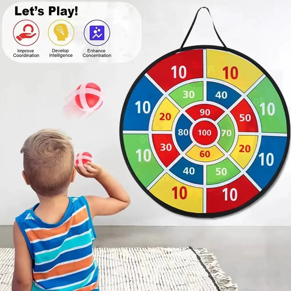 Children with sticky ball 74CM large dart board Family interactive game educational arithmetic indoor/outdoor sports toys gift