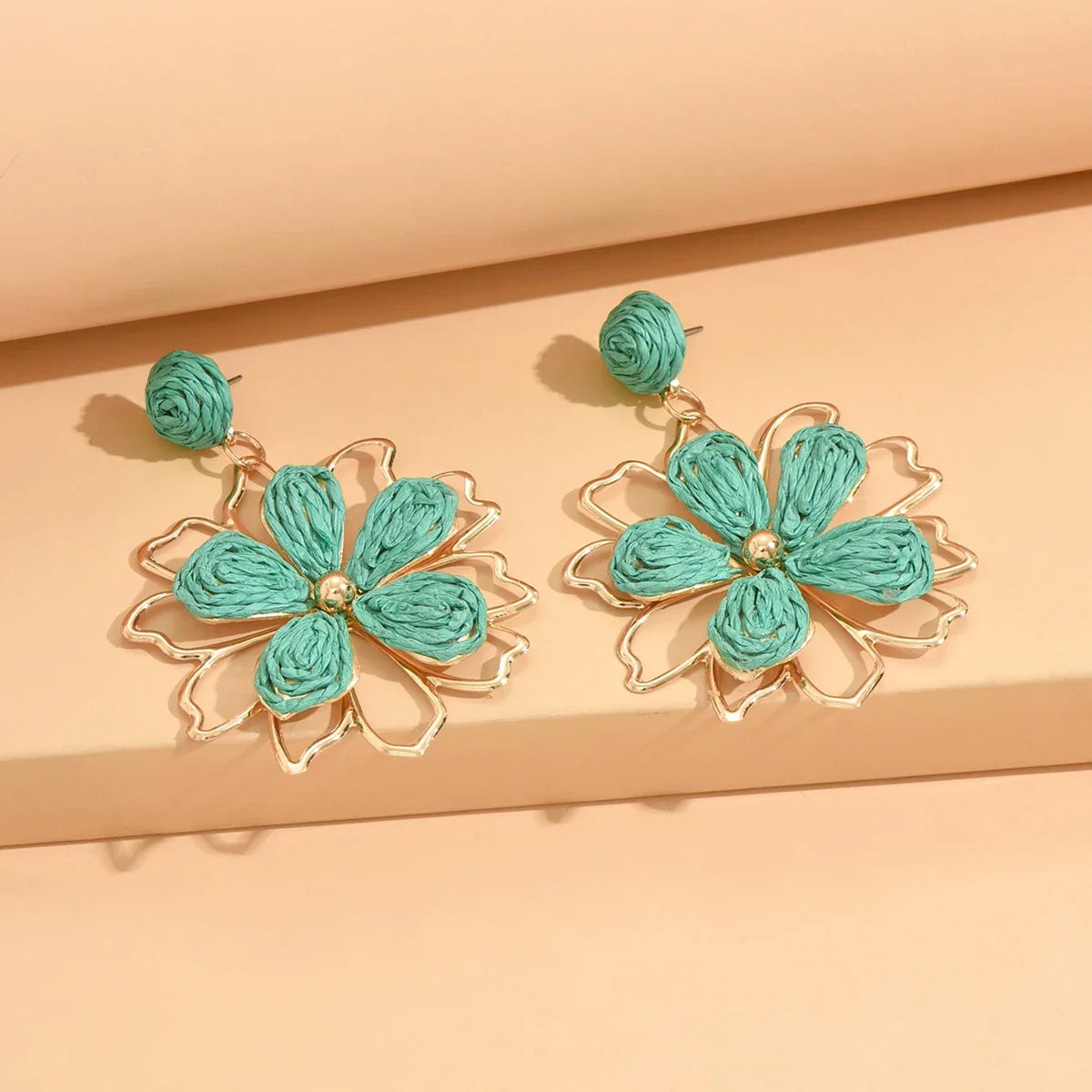 Bohemian Flower Drop Earrings | Handmade Summer Jewelry for Women