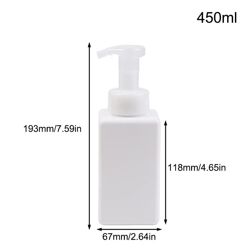 Portable Foam Soap Dispenser | Manual Press Pump Bottle for Bathroom and Travel