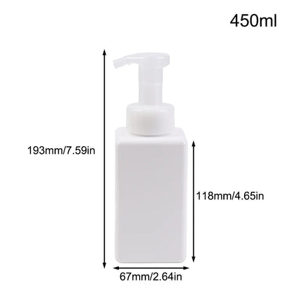 Portable Foam Soap Dispenser | Manual Press Pump Bottle for Bathroom and Travel