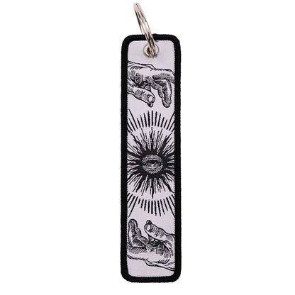 Embroidered Quote Key Fob | Personalized Gift Keyring