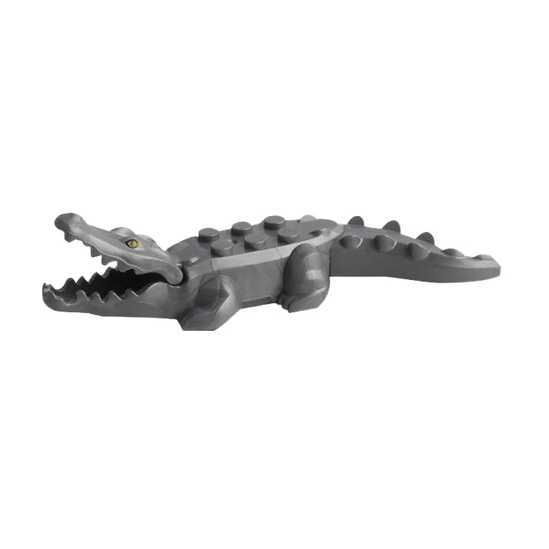 Marine Animal Building Blocks Set | Crocodile Whale Shark Octopus Snake Dinosaur Toys