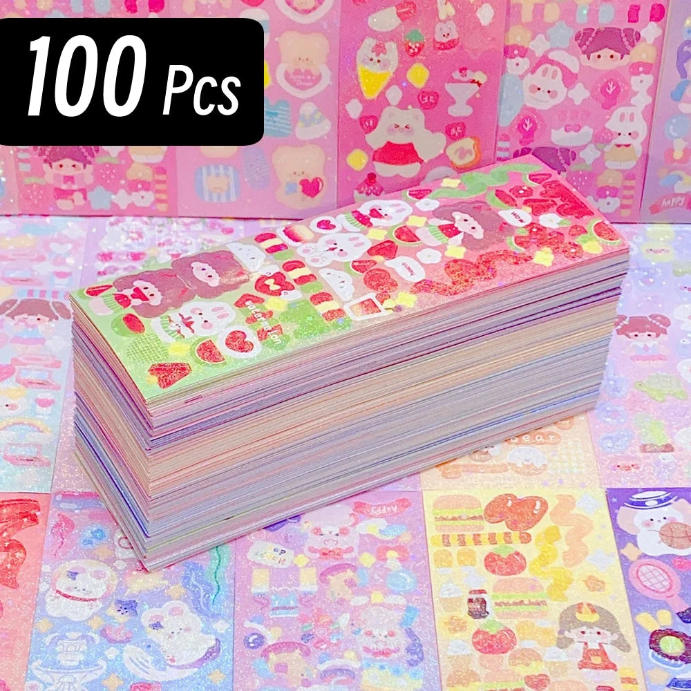 200p Kawaii Stickers for Kids | Cute Stationery Diary Decoration Set