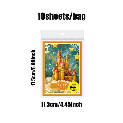 30pcs Vintage Fairytale Secret Series Stickers | Collage & DIY Craft Material Pack