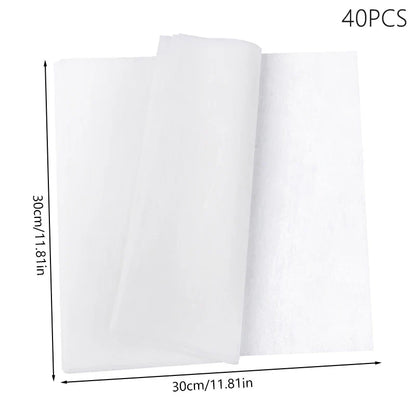 40-Piece 30x30 cm Tissue Paper Flowers | Gift Wrapping and Craft Paper Pack