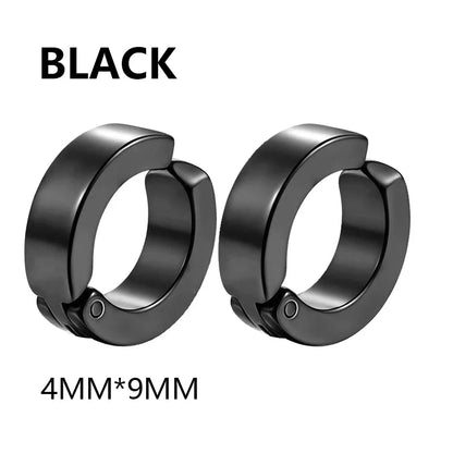 Fashion Titanium Steel Cross Ear Clip Earrings | Unisex Punk Single Earring