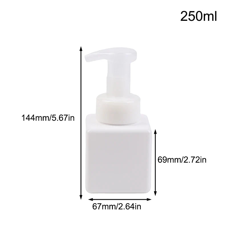 Portable Foam Soap Dispenser | Manual Press Pump Bottle for Bathroom and Travel