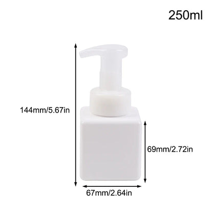 Portable Foam Soap Dispenser | Manual Press Pump Bottle for Bathroom and Travel