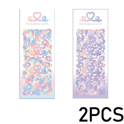 Cute Decorative Paper Stickers for Photocards and Scrapbooking | Kawaii Toploader Sticker Pack