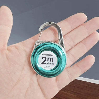 2M Keychain Tape Measure | Portable Mini Measuring Ruler for DIY and Home Use