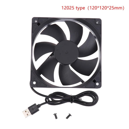 5V USB Router Cooling Fan | Quiet Brushless Desktop Cooler for TV Box Modem PC