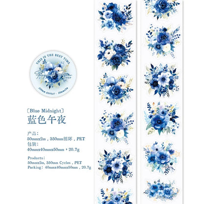 Journal GO Flower Washi Tape Set | Fragrant Scrapbooking Decorative Tape