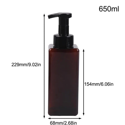 Portable Foam Soap Dispenser | Manual Press Pump Bottle for Bathroom and Travel