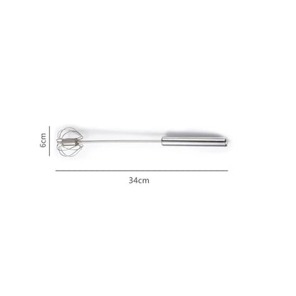 Semi-Automatic Egg Beater | 304 Stainless Steel Manual Hand Mixer