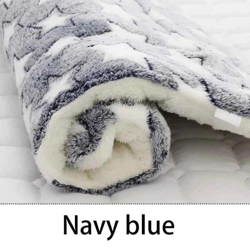 Flannel Pet Sleeping Mat & Dog Bed – Soft, Washable, and Durable