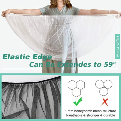 Full Face Baby Stroller Mosquito Net | Breathable Insect Proof Dust Cover