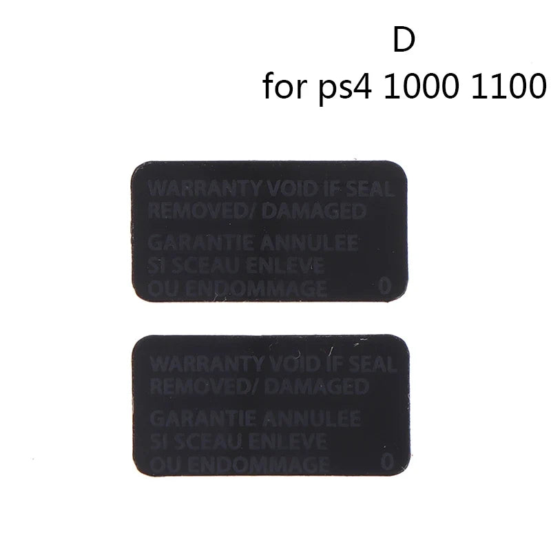 2pcs PS4 Host Seal Sticker Label for Sony PlayStation 4 1000/1100/1200 Slim 2000 Pro | Console Replacement Parts