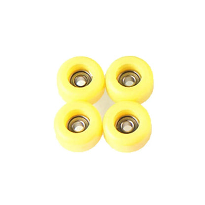 4Pcs/Set Urethane CNC Bearing Fingerboard Wheels | Professional PU + Metal