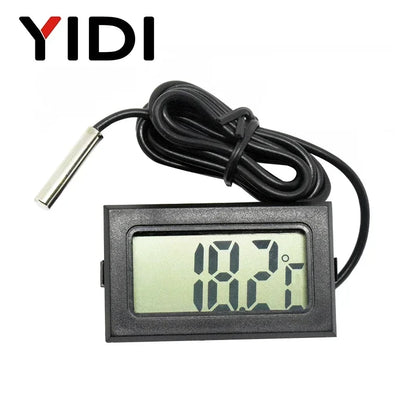 Mini LCD Digital Thermometer Hygrometer | Dual Probe Temperature Humidity Monitor