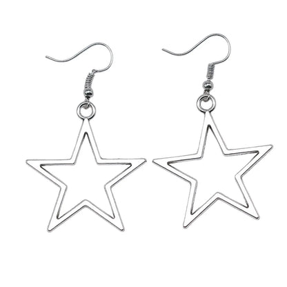 Vintage Star Drop Dangle Earrings | Women's Fashion Jewelry