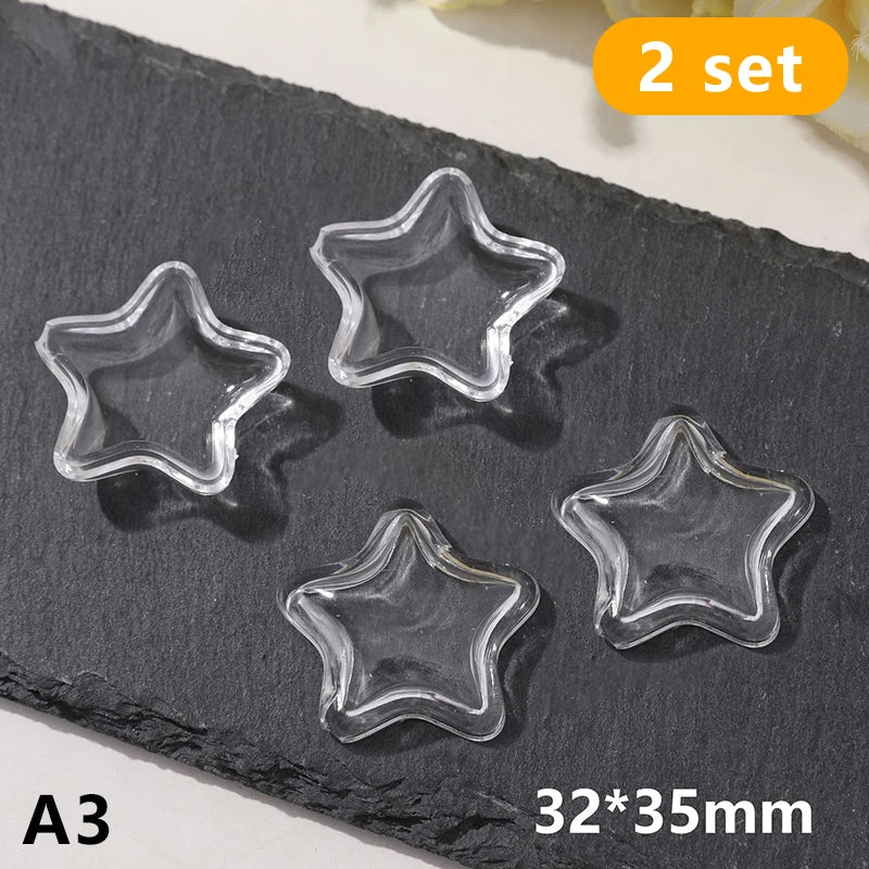 Pet Hair Keepsake Box | 2-Pack Transparent Dog Cat Fur Storage Container for DIY Memorial Decoration