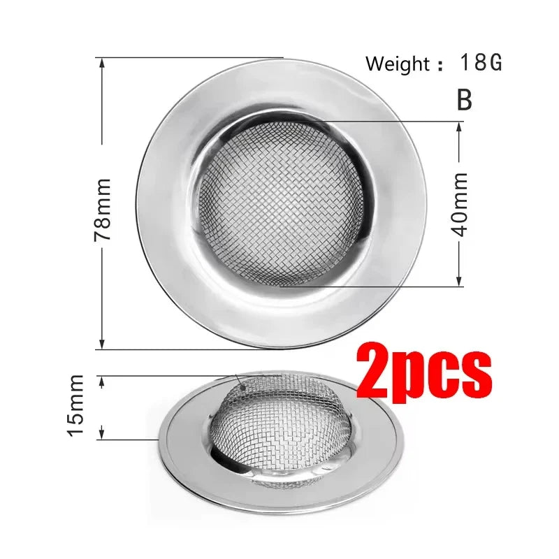 Kitchen Sink Strainer | Stainless Steel Mesh Drain Filter for Sink and Bathroom