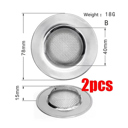 Kitchen Sink Strainer | Stainless Steel Mesh Drain Filter for Sink and Bathroom
