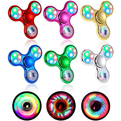 Creative Luminous LED Light Fidget Spinner | Glow in the Dark Stress Relief Toy