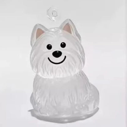 Clear Puppy Hair Memorial Keychain | Pet Fur Keepsake Capsule DIY Pendant