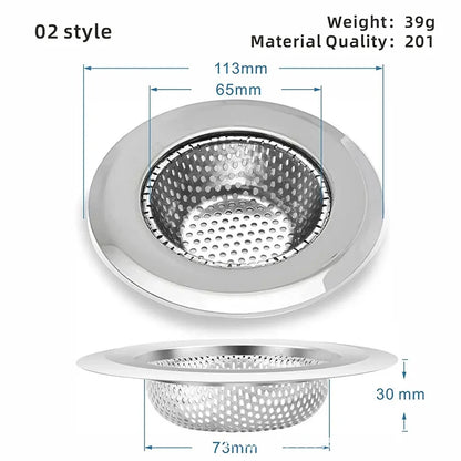 Kitchen Sink Strainer | Stainless Steel Mesh Drain Filter for Sink and Bathroom