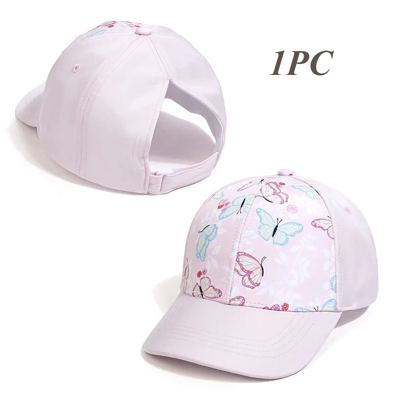 Mother Kids Baseball Caps for Girls Accessories Summer Child Girl Sun Hat Sports Travel Children Cap Adjustable 53/56cm