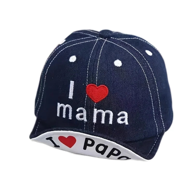 Baby Boys Girls Summer Soft Brim Baseball Cap | Adjustable Denim Sun Hat for Infant 6-24M
